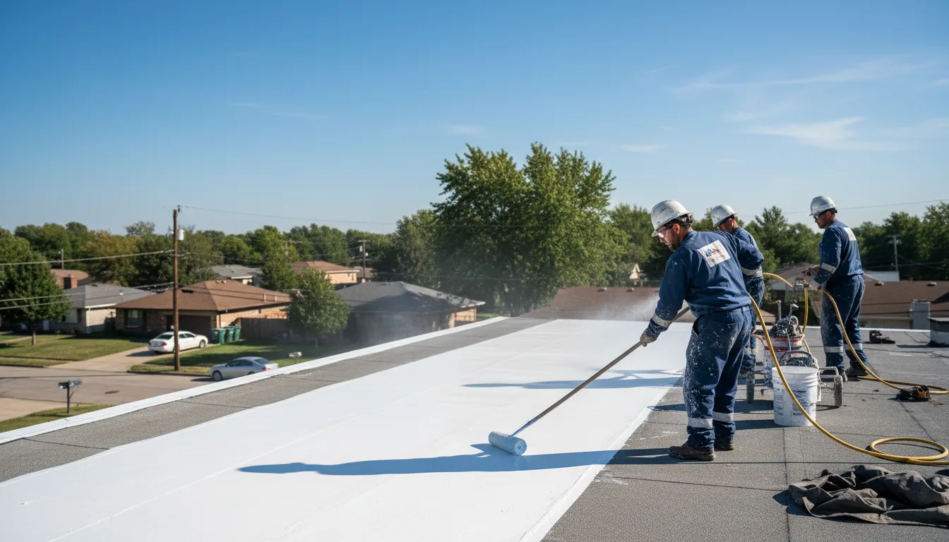 Commercial roof coating in Blue Point, NY near me